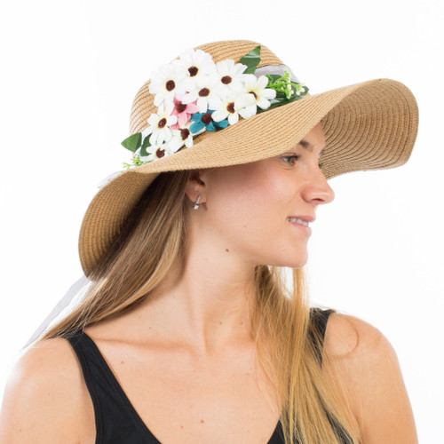 Customized Sun Hats with Flowers