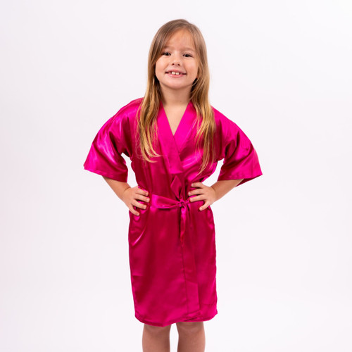 Kids Satin Flower Girl Robes