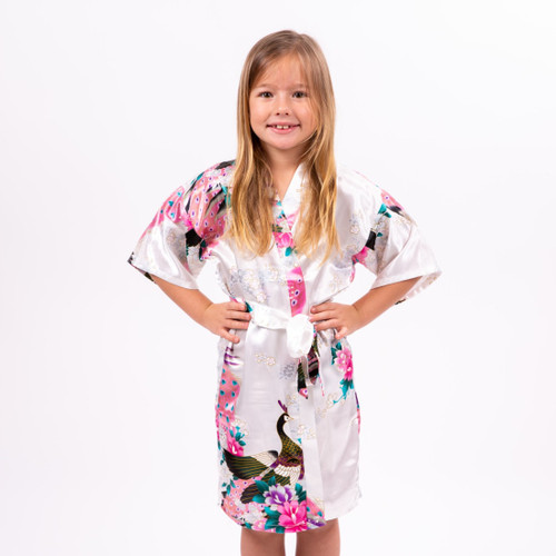 Kids Floral Peacock Robes