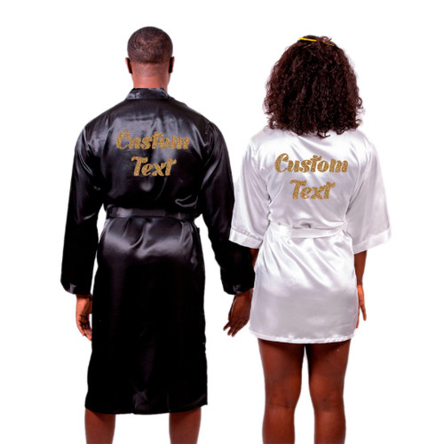 Satin Matching Men's and Women's Robes Set