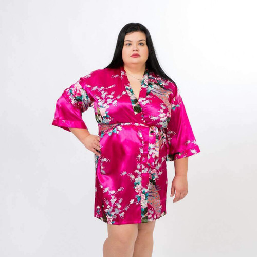 Floral Peacocks  Kimono Robes