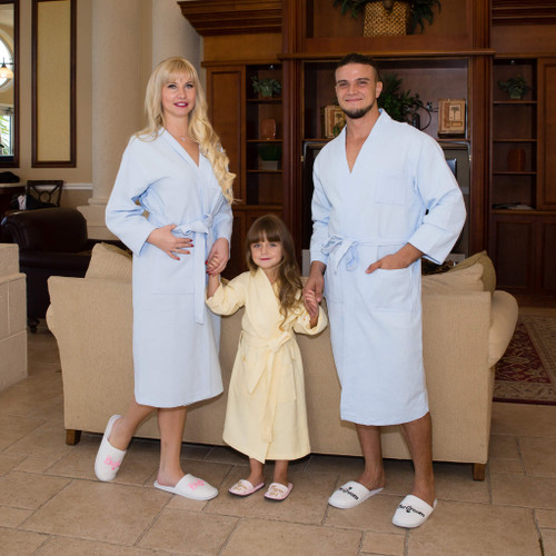 Cotton Waffle Long Robes