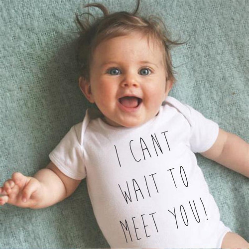 I Can'T Wait To Meet You Onesie