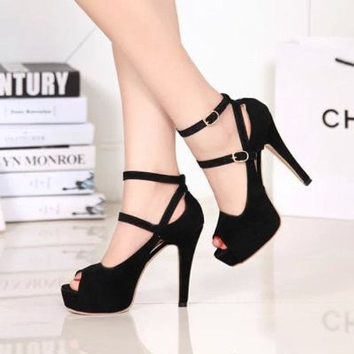 Simple Elegant Open toe High Heel