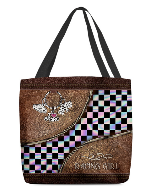 Racing Girl Tote Bag