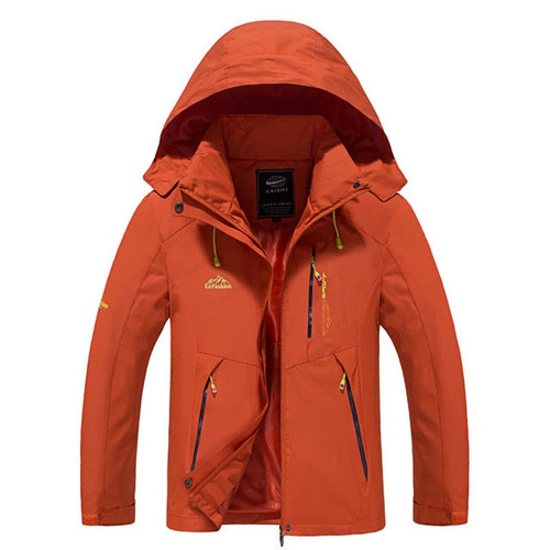 Men's Hiking Jacket: Waterproof, Windproof. For Hunting, Skiing, Climbing, Outdoor Sports.