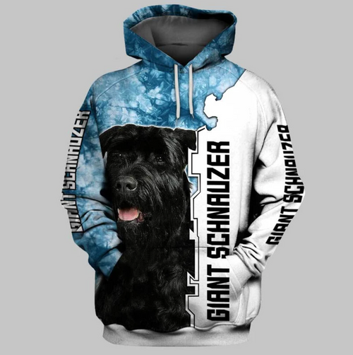 Giant Schnauzer Dog Art 3D Hoodie For Men & Women