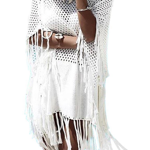 Knit Tassel Hollow Swimwear Beach Bikini Cover Up