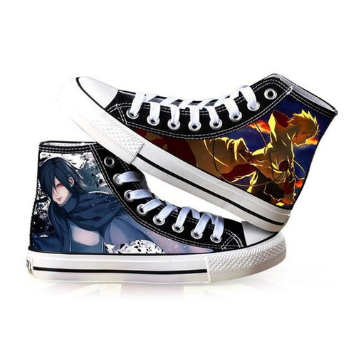 Anime shoes NARUTO Akatsuki Kakashi cosplay Adult students men women Spring summer Casual breathable High-top canvas shoes