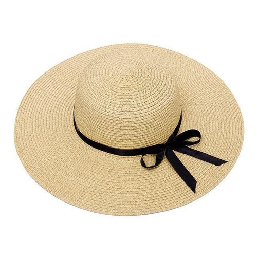 Wide Brim Straw Beach Floppy Hat for Women