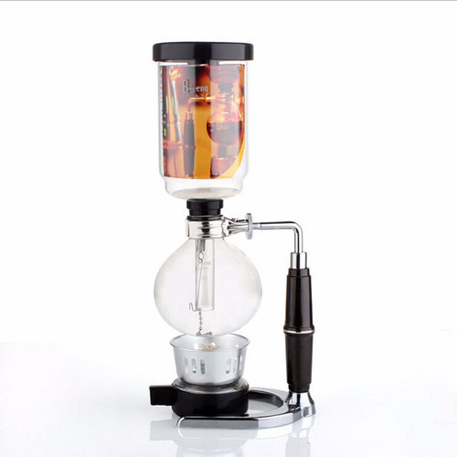 Free Shipping High quality glass Siphon coffee maker / Siphon pot Vacuum coffee maker Syphon Filters coffee machine 3cups 5cups