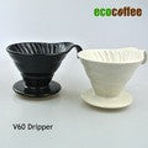 1PC Free Shipping EspressoCeramic  V60 Coffee Dripper Ceramic V60 Dripper