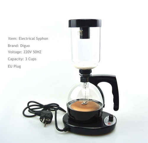 Free Shipping Electrical  Coffee Maker Siphon 3cups counted  syphon coffee maker