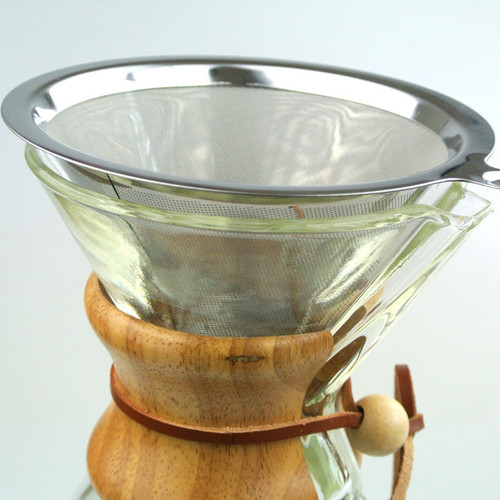 1PC Free Shipping Chemex  6 Cups Stainless Steel Coffee  Baskets 304 Stainless Steel Coffee Filter