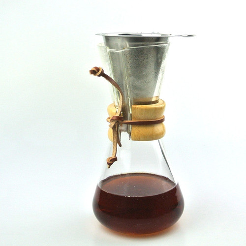 New Arrival FREE SHIPPING  CHEMEX Style Coffee Brewer 1-3 Cups Counted  Espresso Coffee Makers with Metal Filter