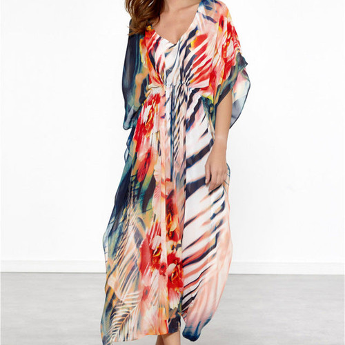 Cover Up Chiffon Swimsuit Beach Kaftan