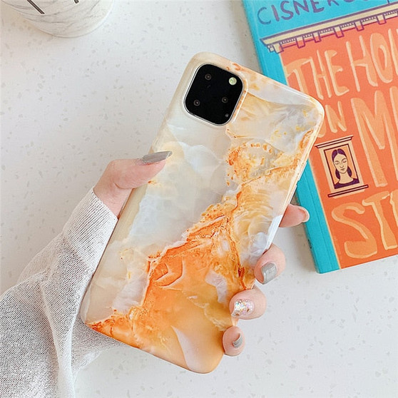 FLYKYLIN Marble Flower Case For Samsung Galaxy A40 A50 A70 A41 A51 A71 Back Cover Soft Silicone Phone Cases Cartoon Coque Shell