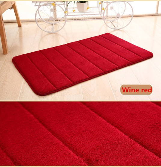 1PC 40x60cm Home Bath Mat Non-slip Bathroom Carpet