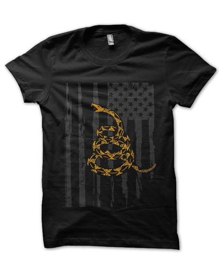 Blacked Out Don't Tread Flag T-Shirt
