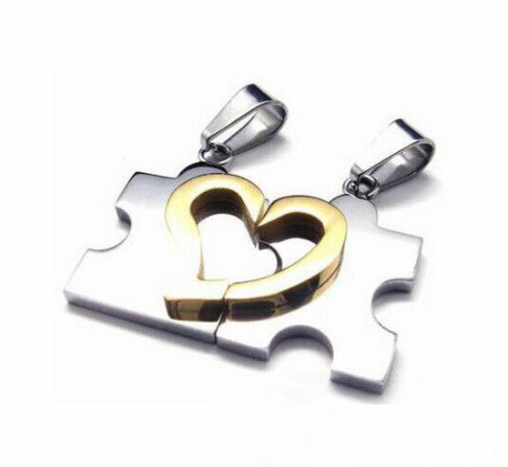 Love Heart Puzzle Necklace