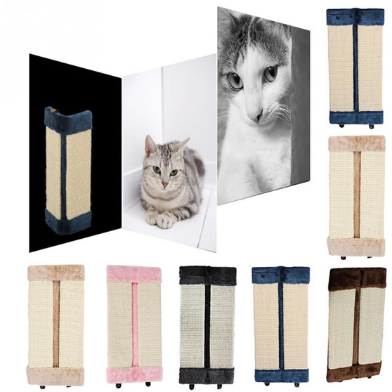 50x23cm Cat Scratches Board Pet Kitten Wall Corner Scratching Mat Post Tree Scratcher Sisal Hemp Kitty Pet Plush Flying Toys