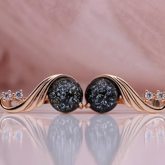 585 Rose Gold Crystal Earrings