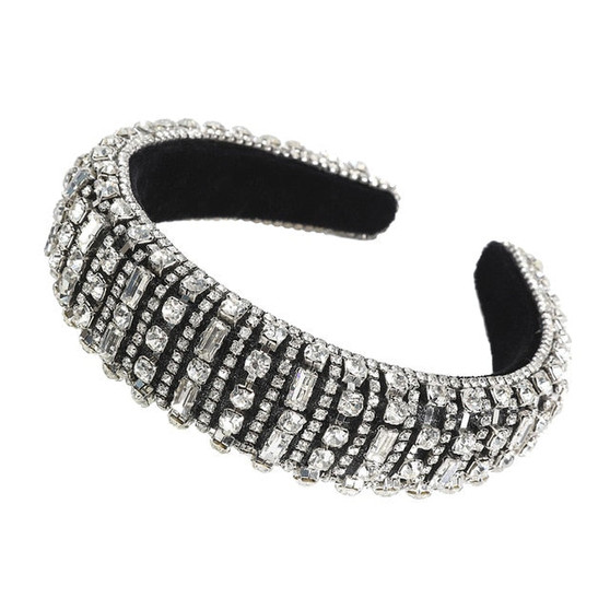 Padded Rhinestones Full Crystal Headbands