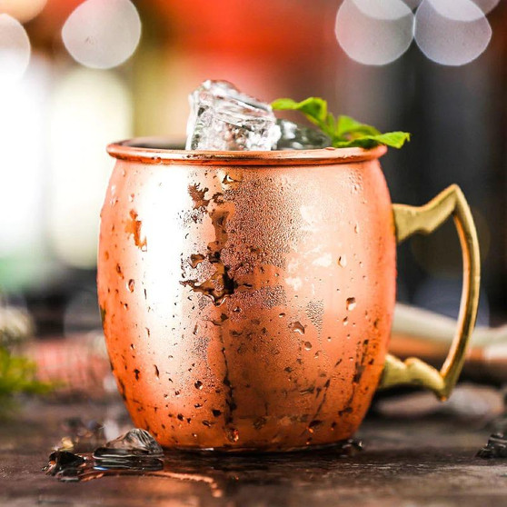 Hammered Copper Mug 4pc Set