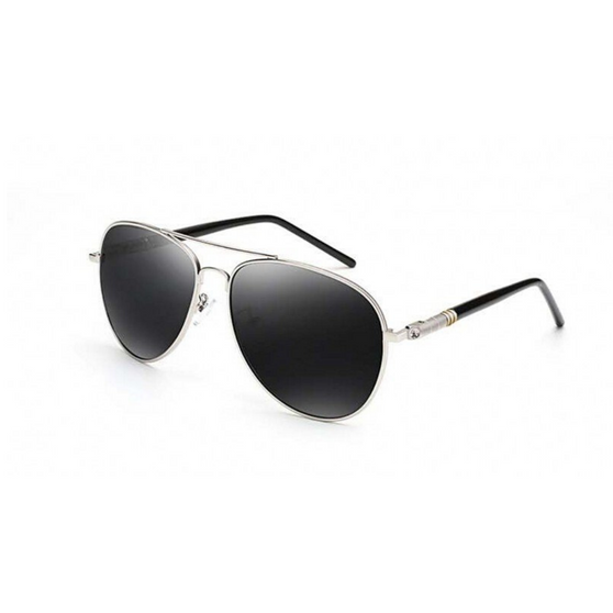 Aviator Metal Frame Oversized Polarized Sunglasses