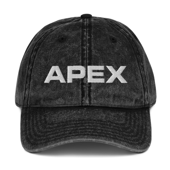 Apex Black Vintage Cap