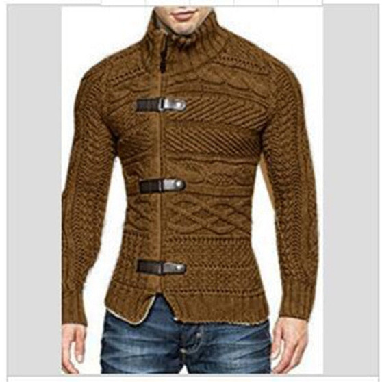 Winter Soldier | Mockneck Cardigan Sweater