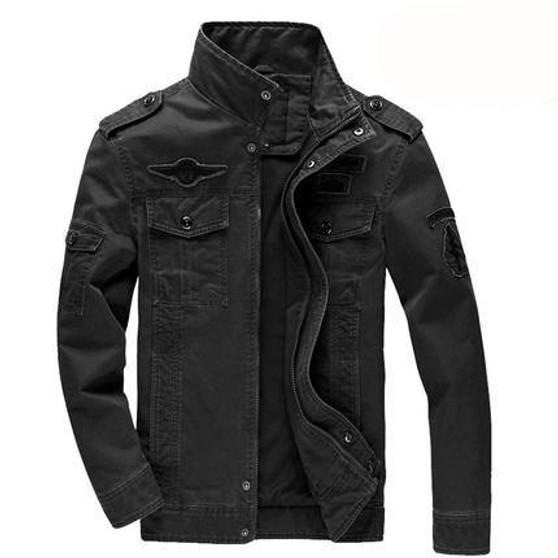 Military army jean jacket men air force one male clothing