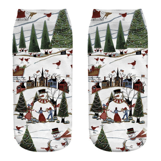 Women Christmas Socks - Cozy Warm Slipper Bed Socks For Xmas Gift