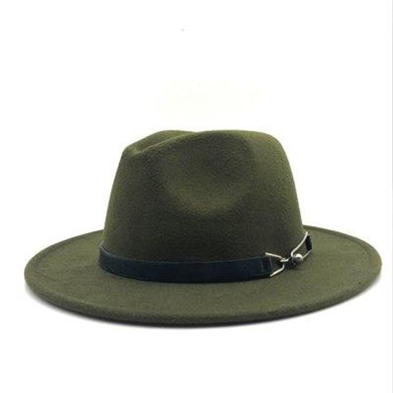 Vintage Trilby Felt Fedora Hat With Wide Brim