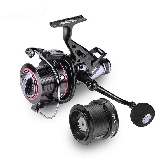 Carp Fishing Spinning Fishing Reel Big Free Runner Double Brake Feeder 10+1 Ball Bearing