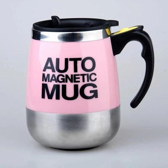 Auto Sterring Coffee mug Stainless Steel Magnetic Mug Cover Milk Mixing Mugs Electric Lazy Smart Shaker Coffee Cup and Mugs