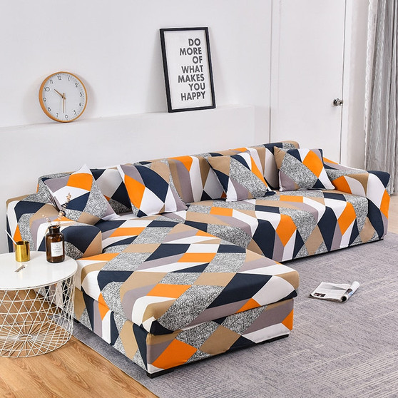 Stretch Slipcovers Sectional Elastic Stretch Sofa Cover for Living Room Couch Cover L shape Armchair Cover Single/Two/Three seat