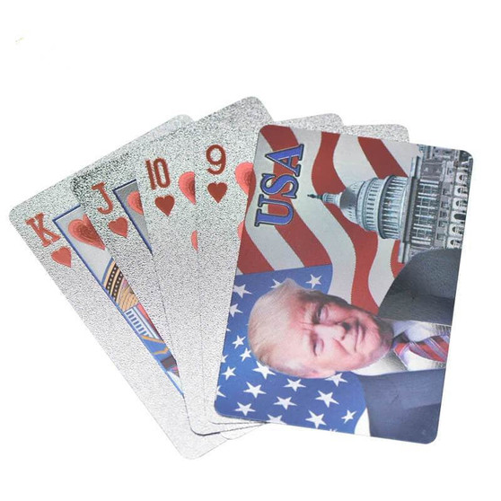 Waterproof USA President Donald Trump Playing Cards Poker Set