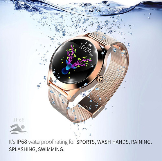 Melanda IP68 Waterproof Ladies Smart Watch For Android iOS