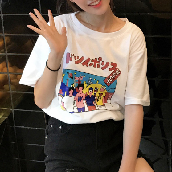 Harajuku Retro Cartoon T-Shirt
