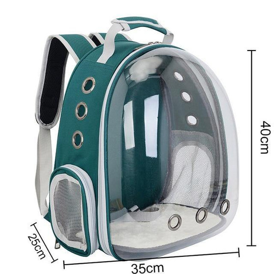 Cat or Small Dog Breathable Portable Transparent Carrier Backpack