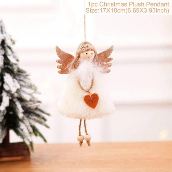 Angel Doll Christmas Ornaments for Home 2021