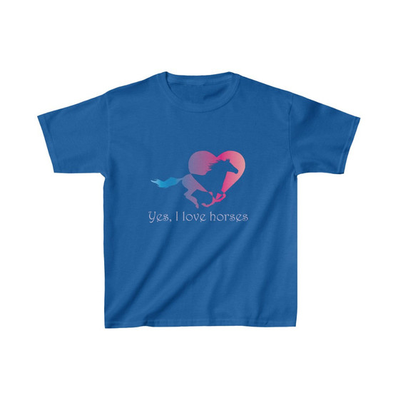 Girls T-Shirt - Yes I love horses