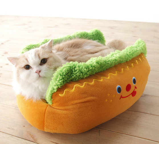 Cute Hot Dog Pet Bed