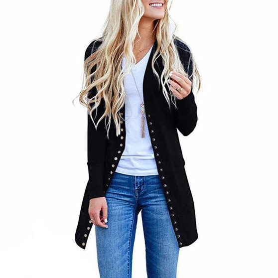 Casual Long Sleeve Knitted Cardigan