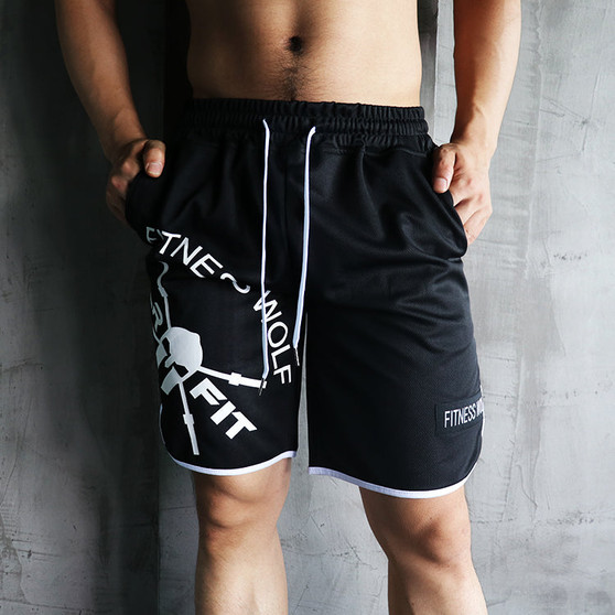 Men Gyms Shorts Fitness Bodybuilding Short Pants Beach Shorts