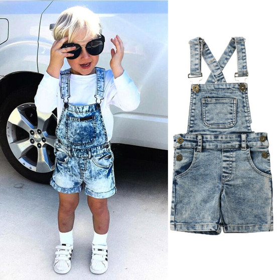 Unisex Denim Overalls Jumpsuit