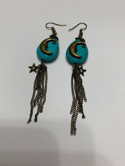 Moon and stars earrings