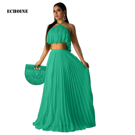 Two Piece Long Dress Women Elegant (50% OFF )