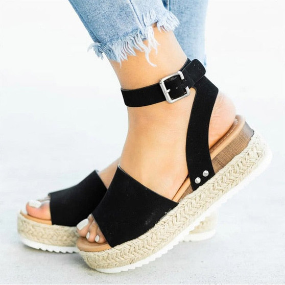 Women Sandals Plus Size Wedges Shoes For Women High Heels Sandals Summer Shoes